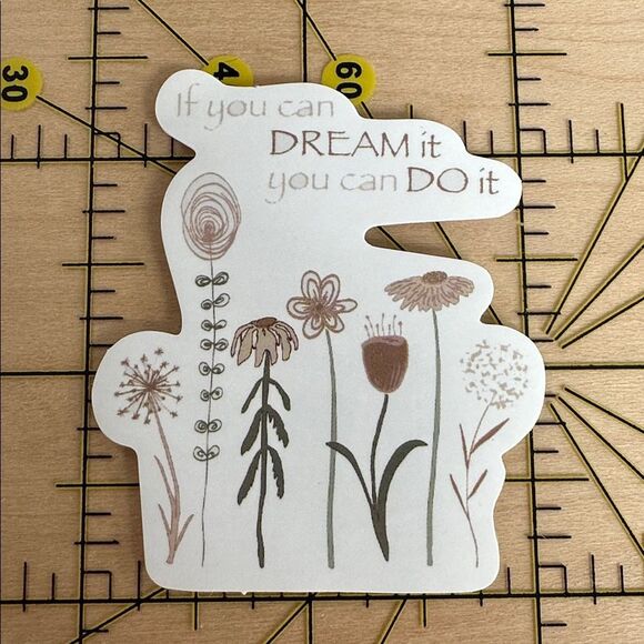 PRINCESSJEANNA Other - 💜13/$13 +Bundle Sticker Sale | If you can dream it you can do Waterproof Sticker
